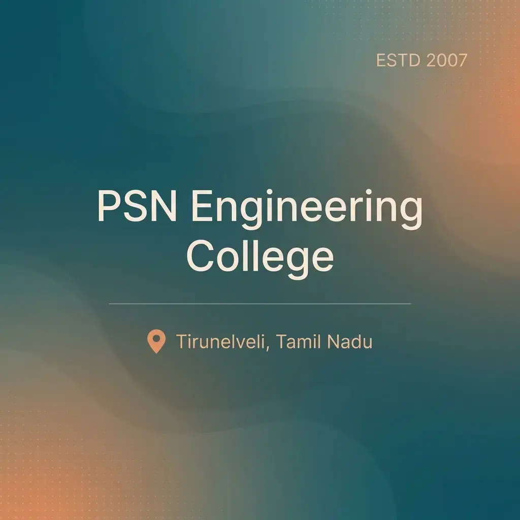PSN Engineering College engineering college in Tamil Nadu information card