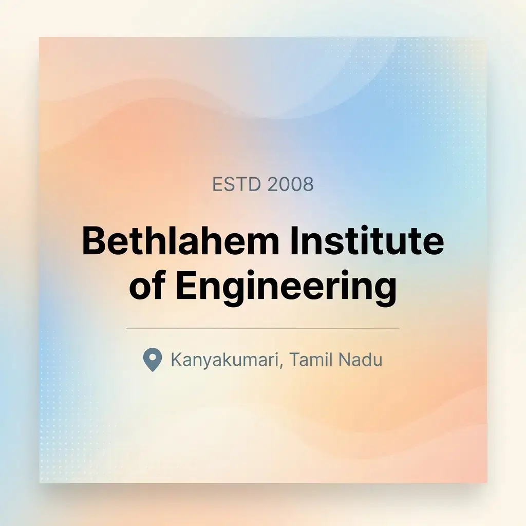 Bethlahem Institute of Engineering engineering college in Tamil Nadu information card