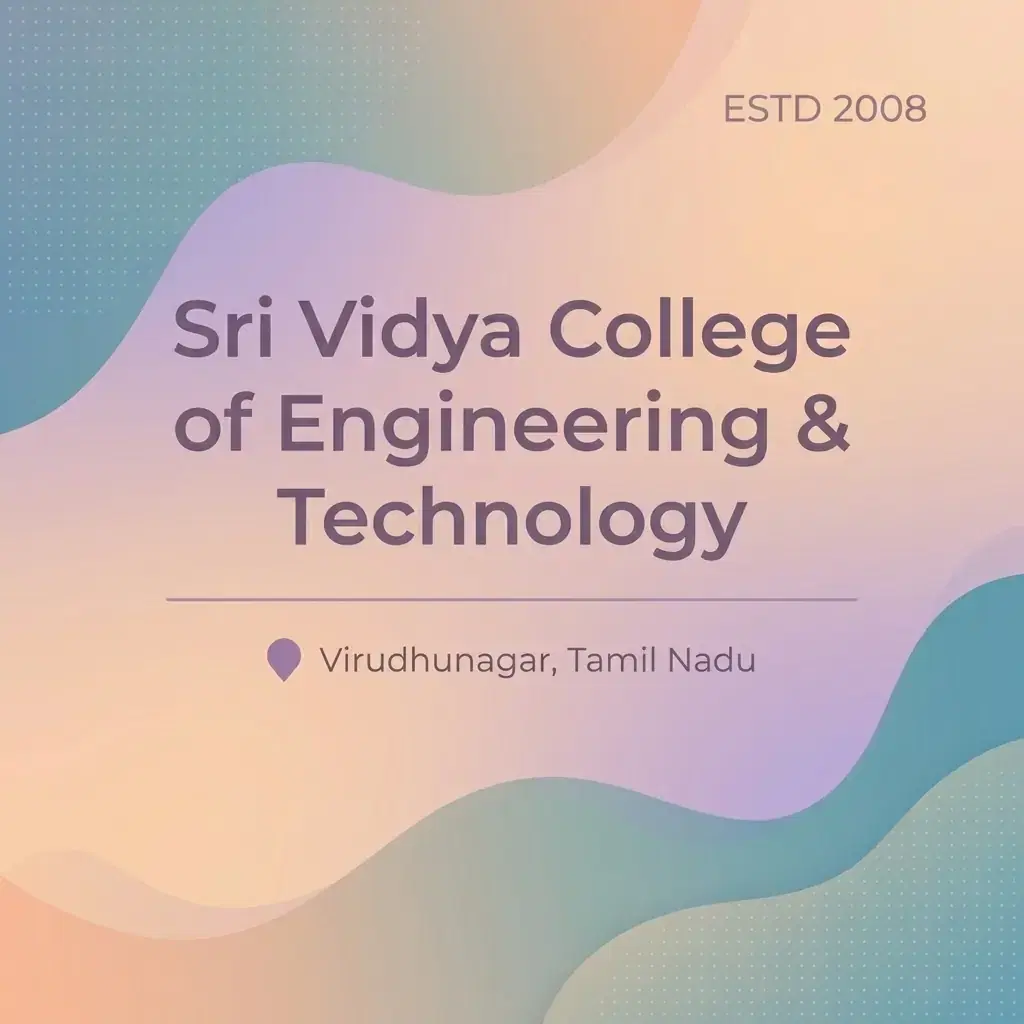 Sri Vidya College of Engineering & Technology engineering college in Tamil Nadu information card