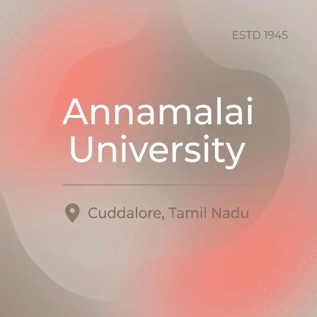 Annamalai University engineering college in Tamil Nadu information card