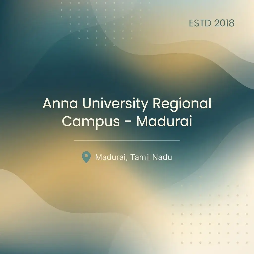 Anna University Regional Campus – Madurai engineering college in Tamil Nadu information card