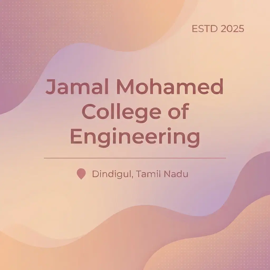 Jamal Mohamed College of Engineering engineering college in Tamil Nadu information card