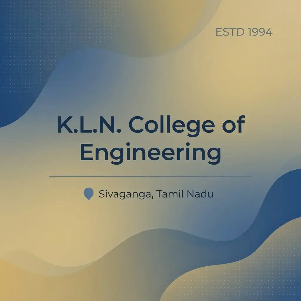 K.L.N. College of Engineering engineering college in Tamil Nadu information card