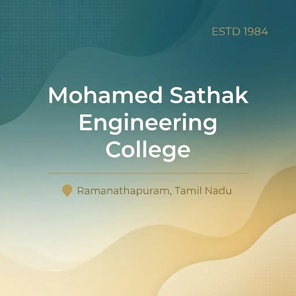 Mohamed Sathak Engineering College engineering college in Tamil Nadu information card