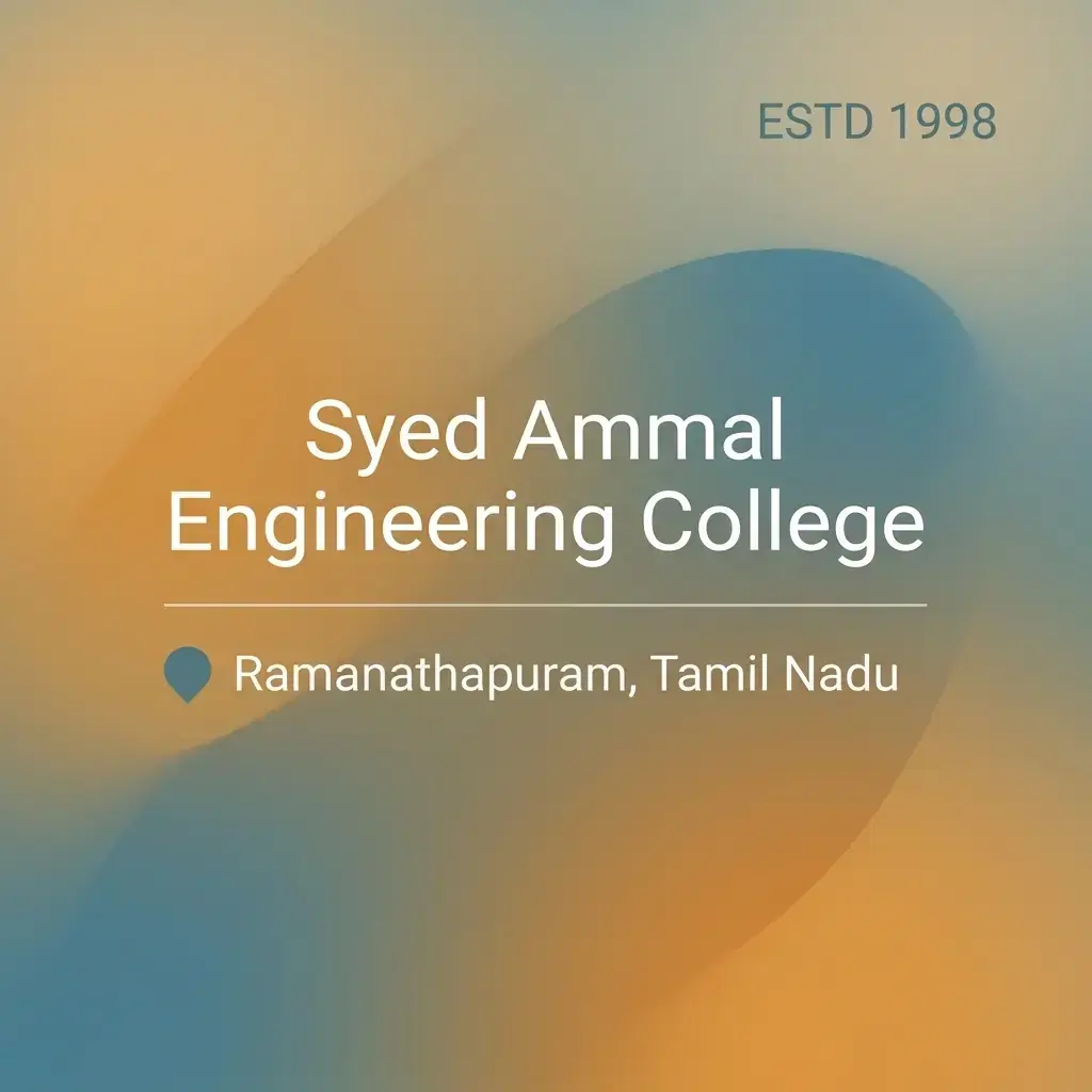 Syed Ammal Engineering College engineering college in Tamil Nadu information card