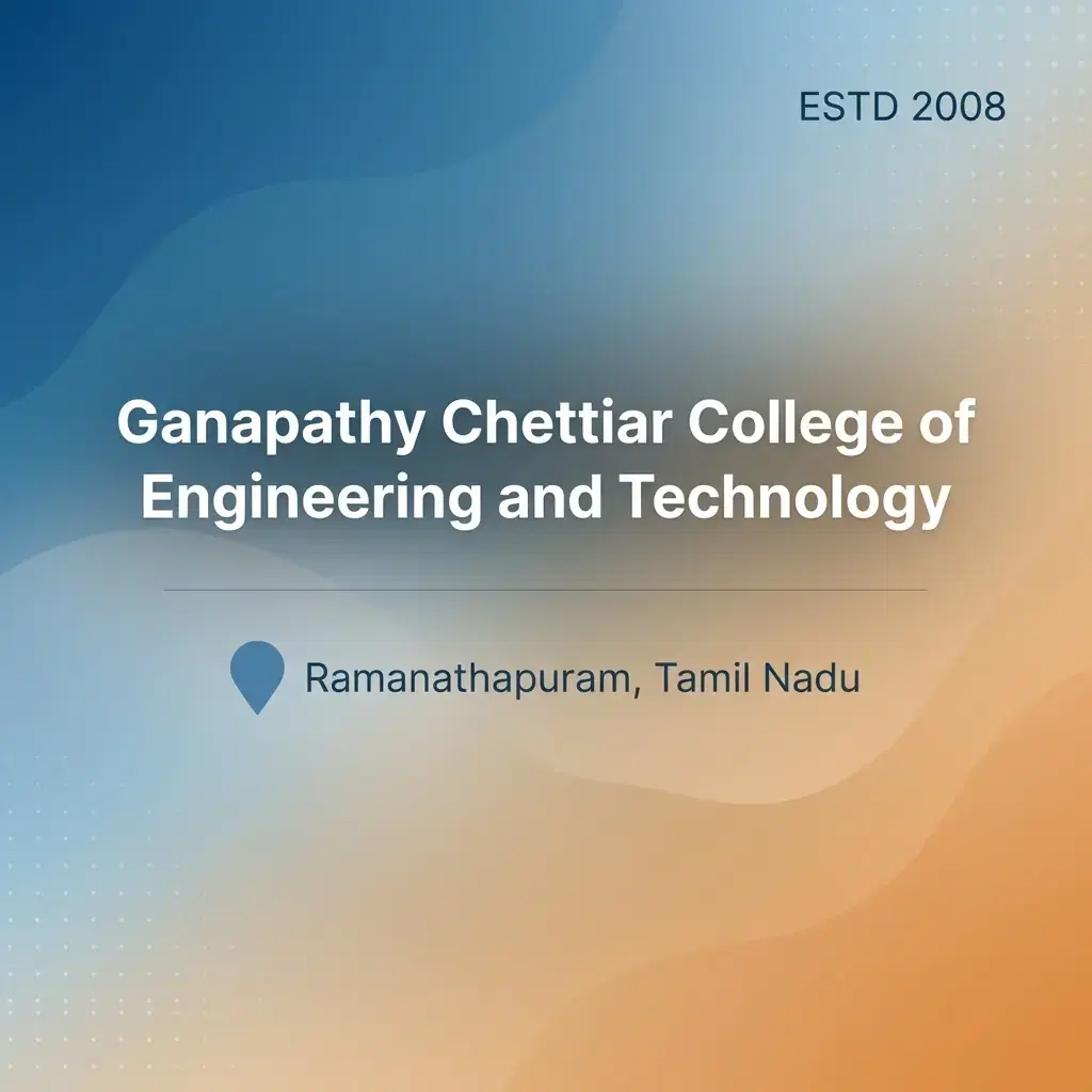 Ganapathy Chettiar College of Engineering and Technology engineering college in Tamil Nadu information card
