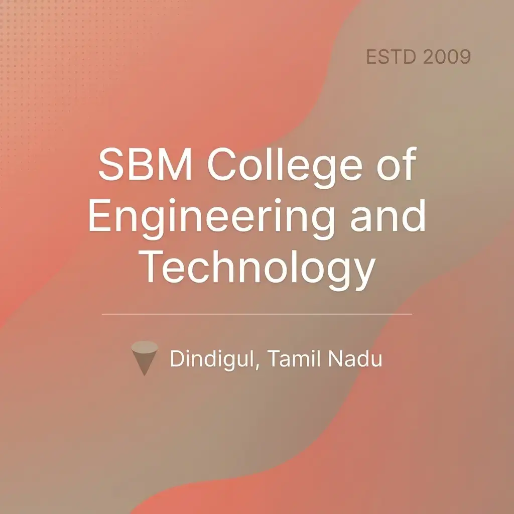 SBM College of Engineering and Technology engineering college in Tamil Nadu information card
