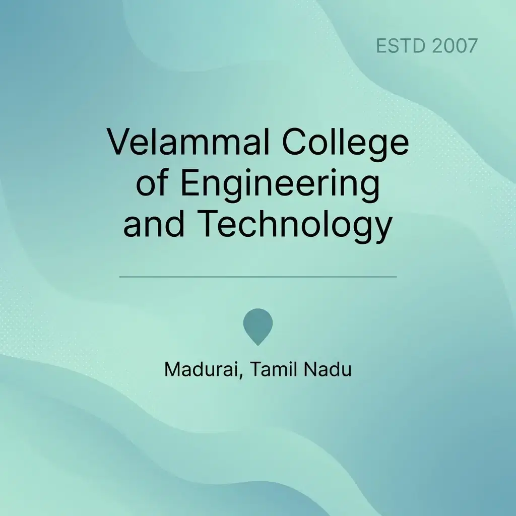 Velammal College of Engineering and Technology engineering college in Tamil Nadu information card