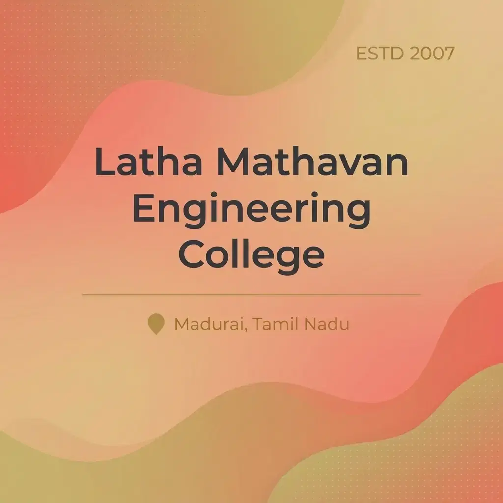 Latha Mathavan Engineering College engineering college in Tamil Nadu information card