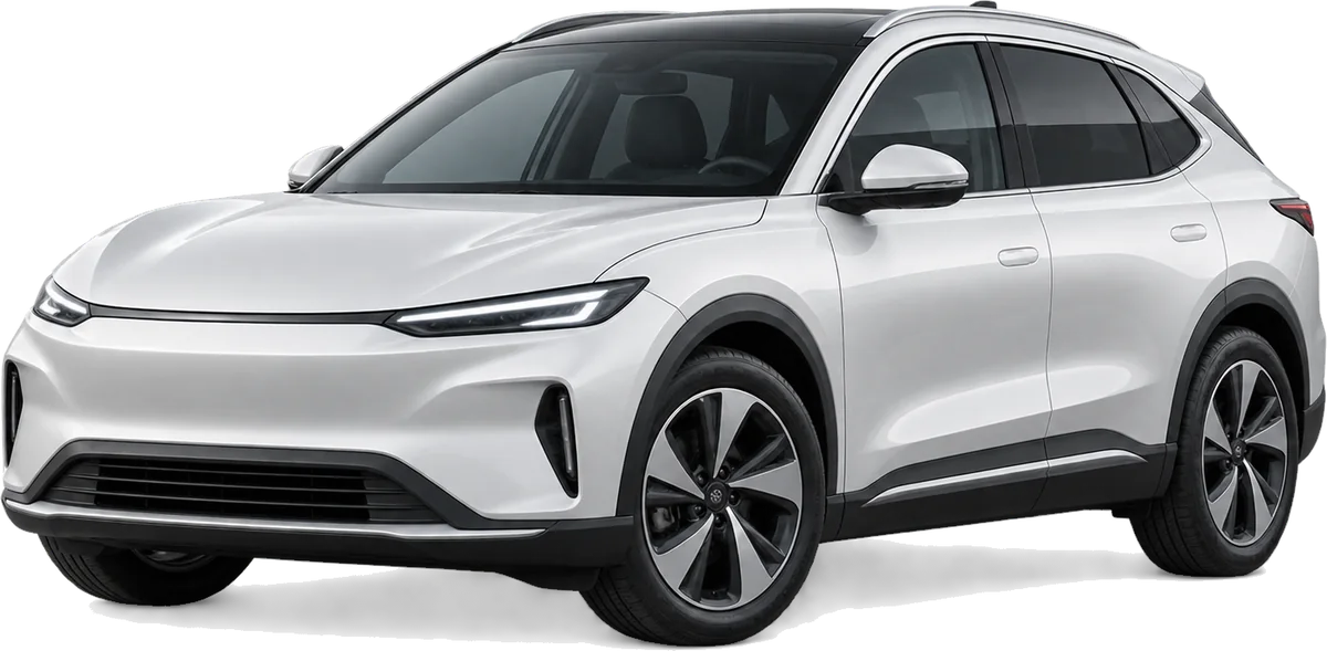 Silver electric vehicle